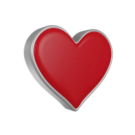 Red heart  3D Icon