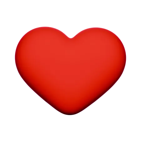 Red heart  3D Illustration