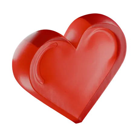 Red Heart  3D Icon