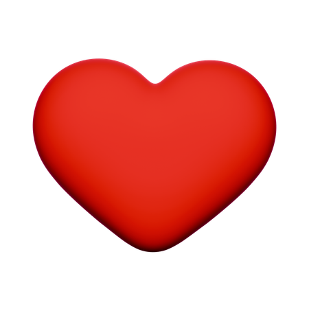 Red heart  3D Icon