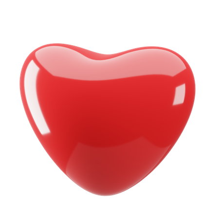 Red Heart 3D Illustration