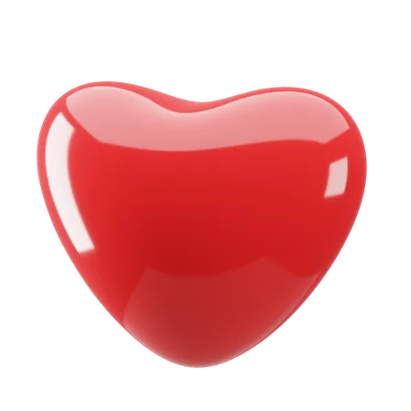 Red Heart 3D Illustration