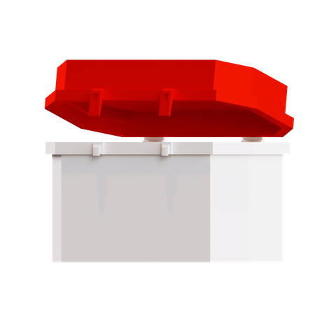 Red Ice Box  3D Icon