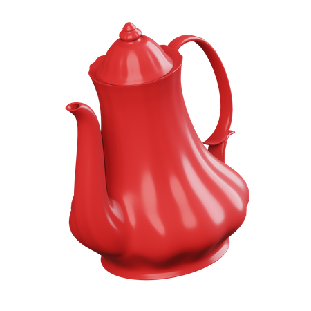 Red Kettle  3D Icon