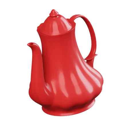 Red Kettle  3D Icon