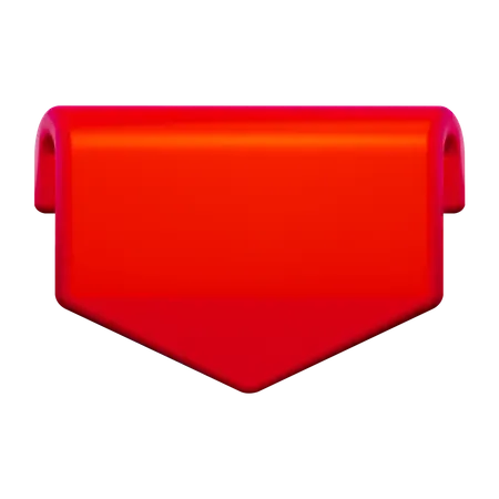 Red Label  3D Icon