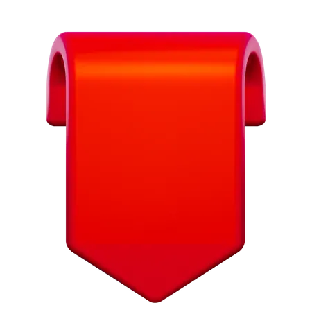 Red Label  3D Icon