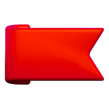 Red Label 3D Icon