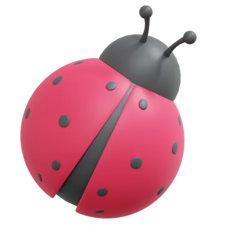Red Ladybug  3D Icon