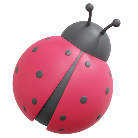 Red Ladybug  3D Icon