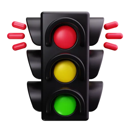 Red Light  3D Icon