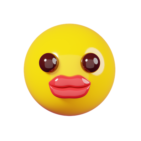 Red Lips Emoji  3D Emoji