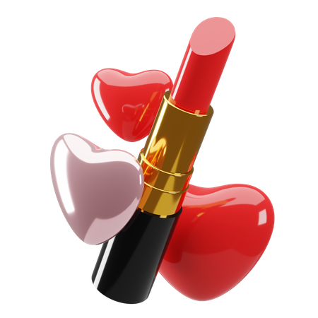 Red Lipstick  3D Icon