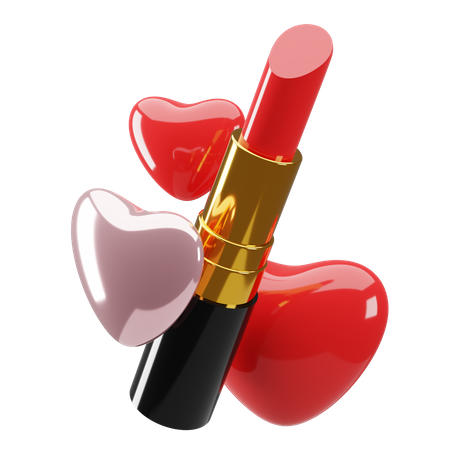 Red Lipstick  3D Illustration