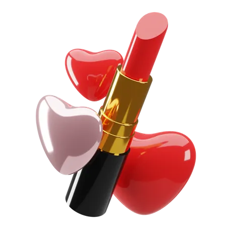 Red Lipstick  3D Illustration