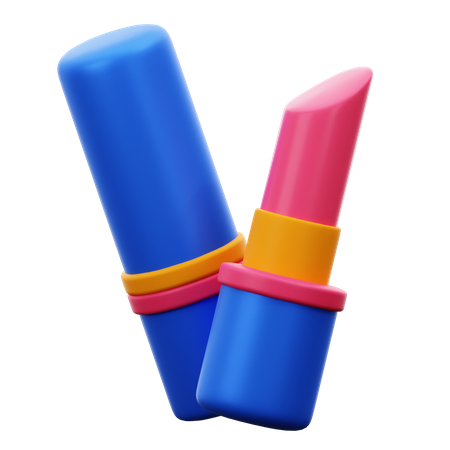 Red Lipstick 3D Illustration