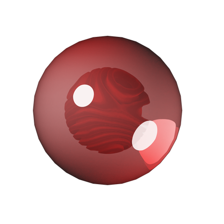 Red Marble Lava  3D Icon