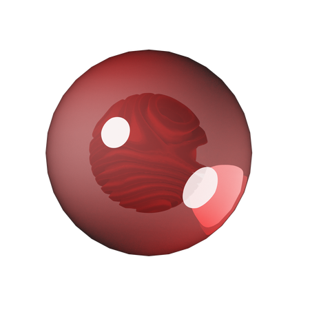 Red Marble Lava  3D Icon
