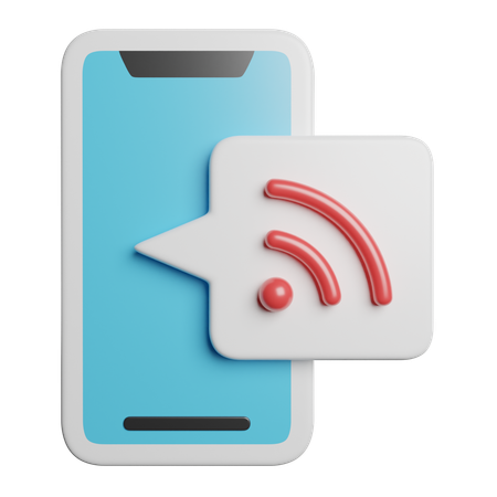Red móvil  3D Icon