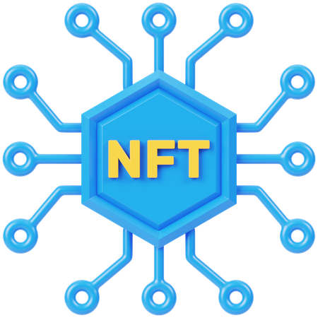 Red nft  3D Icon