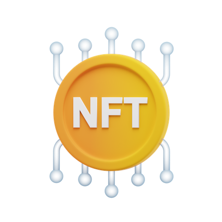 Red nft  3D Icon