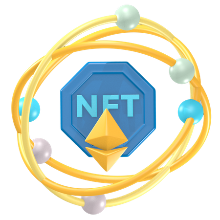 Red nft  3D Icon