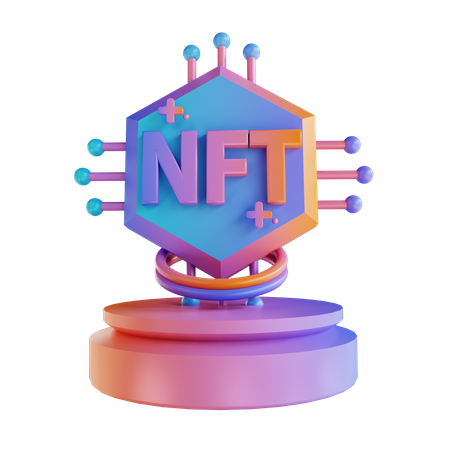 Red nft  3D Icon