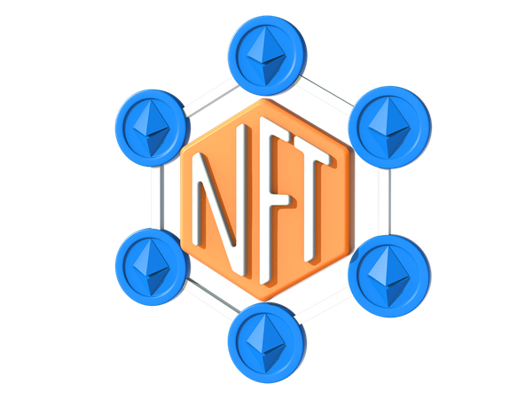Red nft  3D Icon