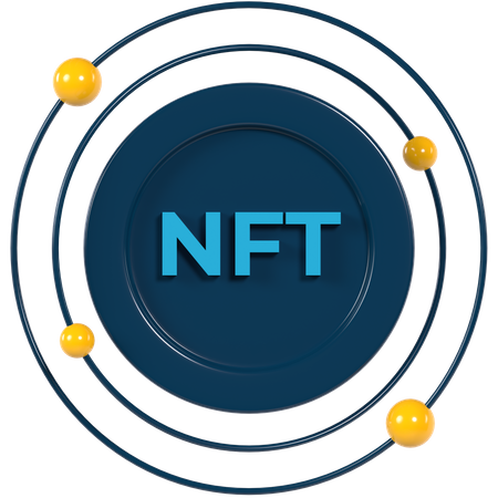 Red nft  3D Icon