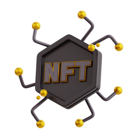 Red nft  3D Icon