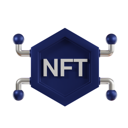 Red nft  3D Icon