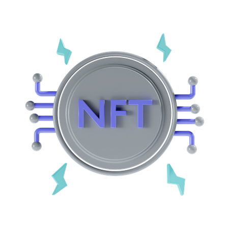 Red nft  3D Icon