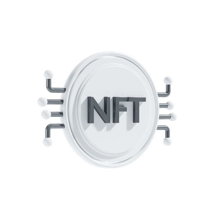 Red nft  3D Icon