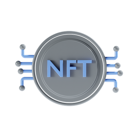 Red nft  3D Icon