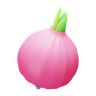 red onion 3d images