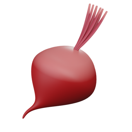 Red onion  3D Icon
