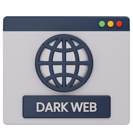 Red oscura  3D Icon