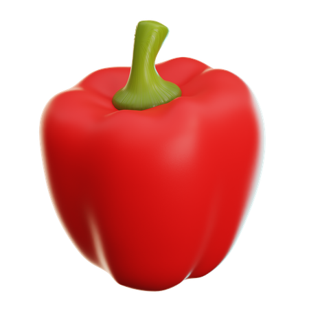 Red Paprika  3D Icon