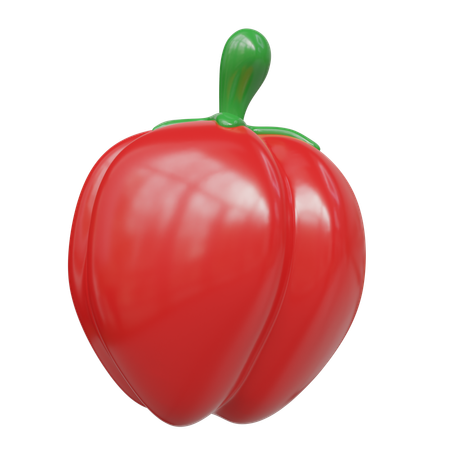 Red Paprika  3D Icon