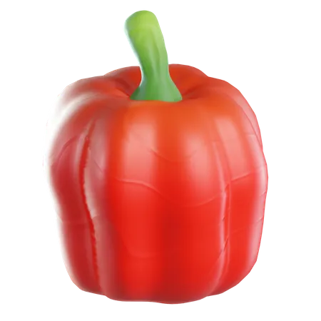 Red Paprika  3D Icon