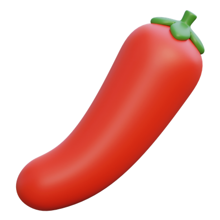 Red Pepper  3D Icon