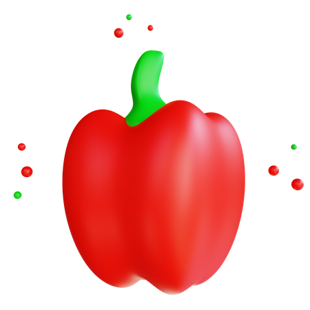 Red Pepper  3D Icon