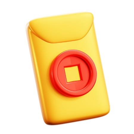 Red Pocket  3D Icon