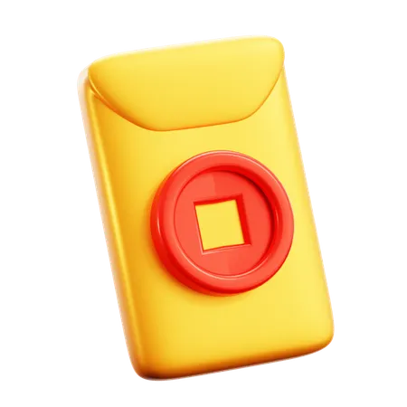 Red Pocket  3D Icon