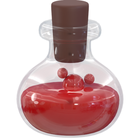 Red Potion  3D Icon