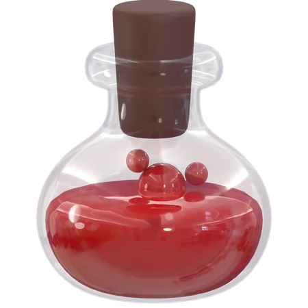 Red Potion  3D Icon