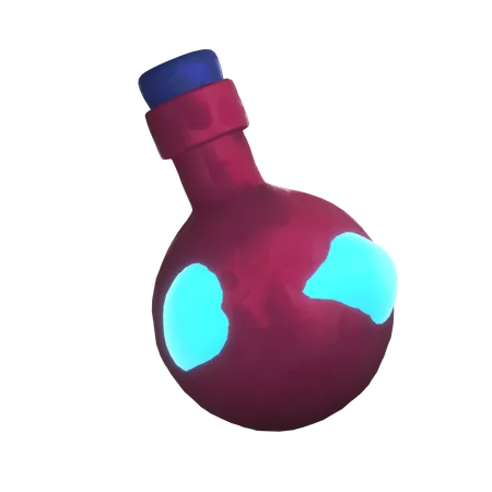 Red Potion  3D Icon