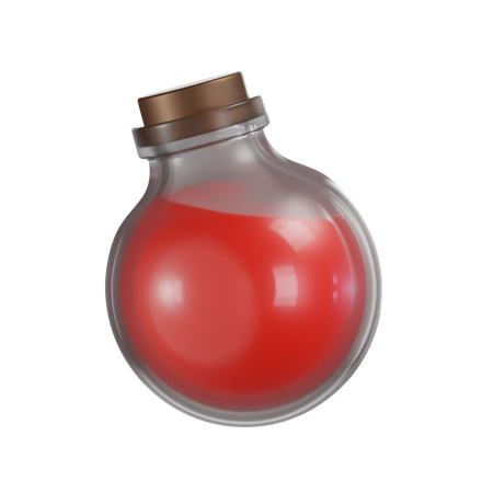 Red Potion  3D Icon