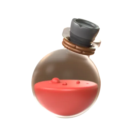 Red Potion  3D Icon