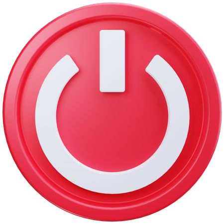 Red Power  3D Icon